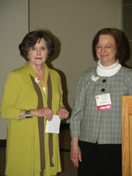 Aylward (left) of the Delta Center, and Edith (Cam) McMillen, current President of MAFCS and associate professor of Family and Consumer Sciences at Delta State.  